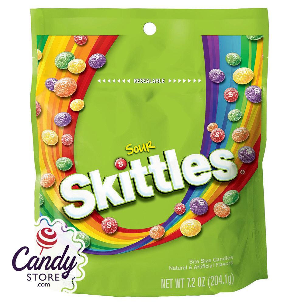 Sour Skittles Candy 8ct Pouches - CandyStore.com