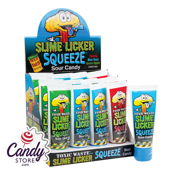 Toxic Waste Slime Licker Liquid Candy Squeeze Tube - 12ct
