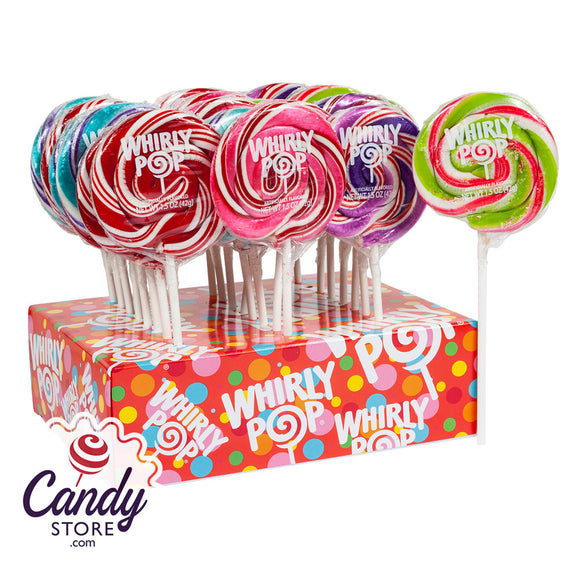Whirly Pops Assorted Swirl Lollipops- 48ct