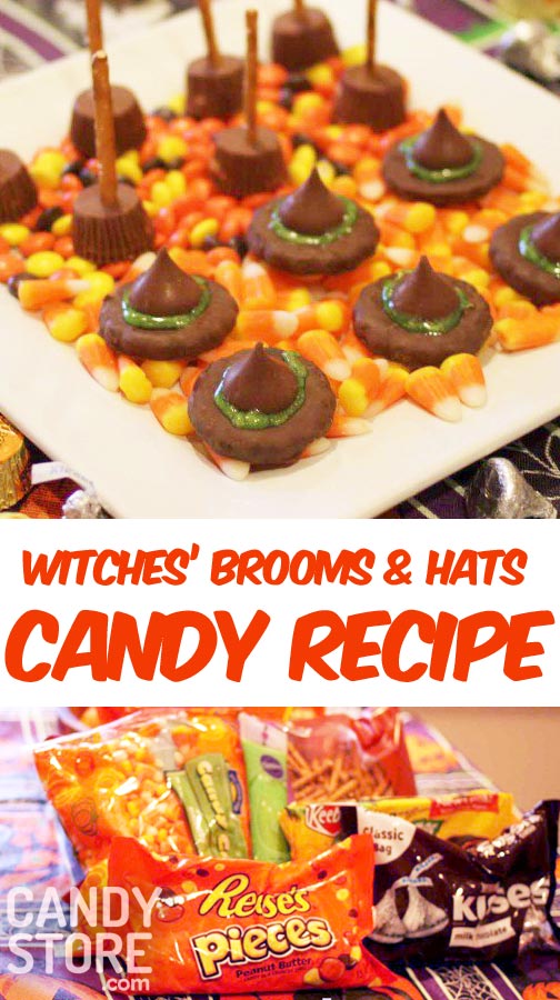 Candy recipe witches brooms and hats