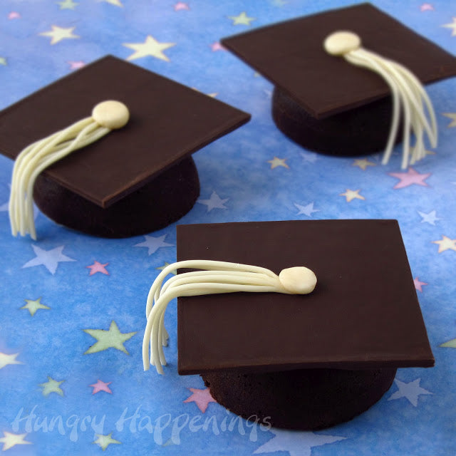 Flourless graduation caps desserts