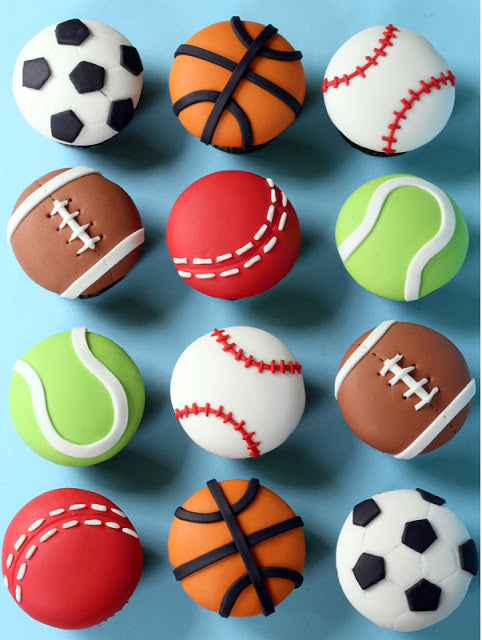 Sport cupcakes