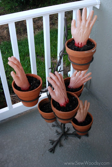 Planters With Zombie Hands