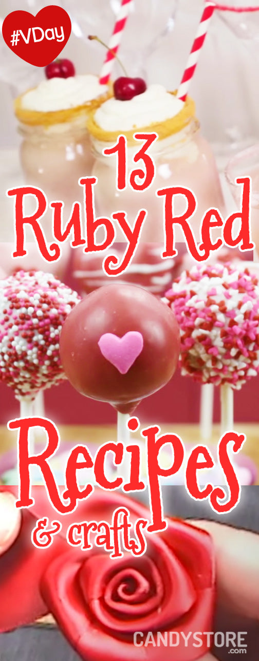 red recipes and crafts for Valentines Day