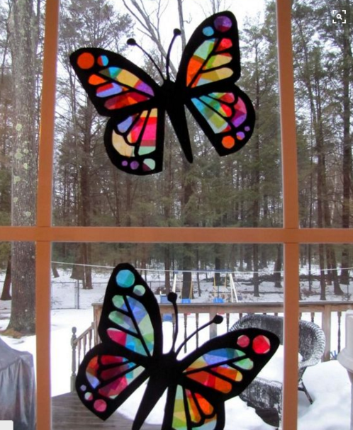 Butterfly window hangers