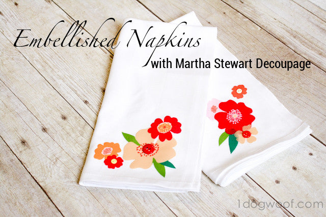 Flower napkins