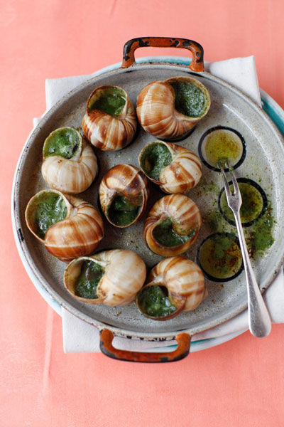 Garlic butter snails