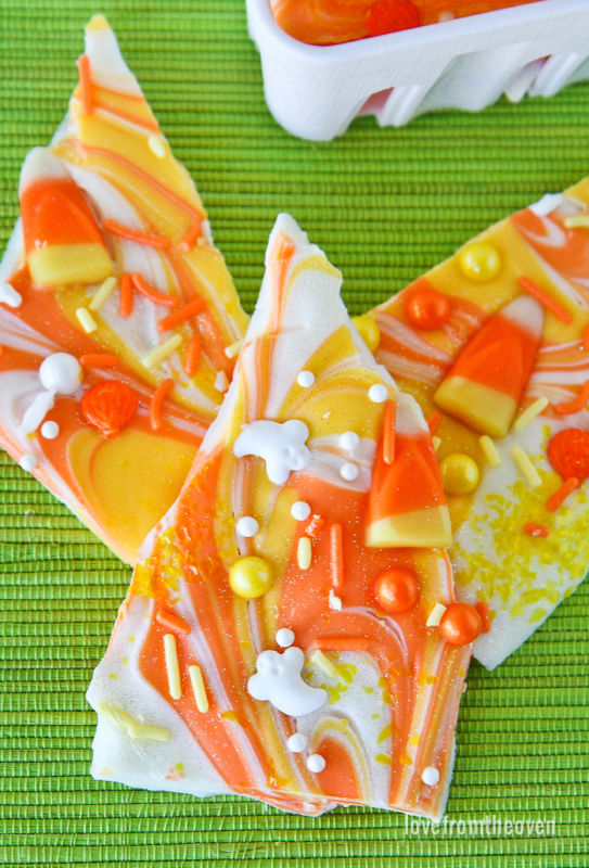 Candy corn bark
