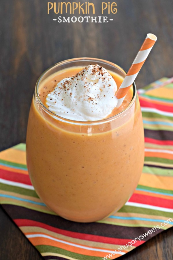 Pumpkin spice smoothie for pumpkin recipe lovers