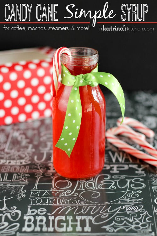 Recipe for leftover candy canes: candy cane simple syrup