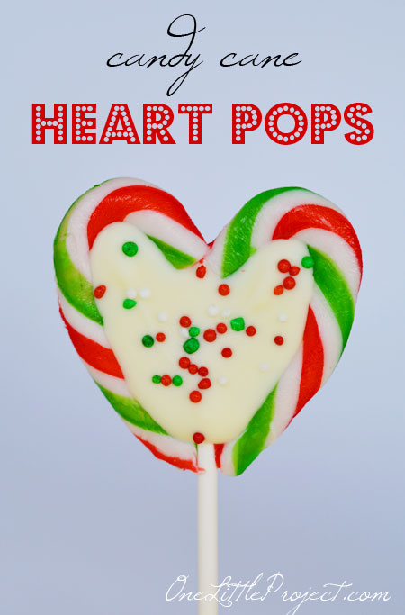 DIY candy cane hearts for Christmas stockings