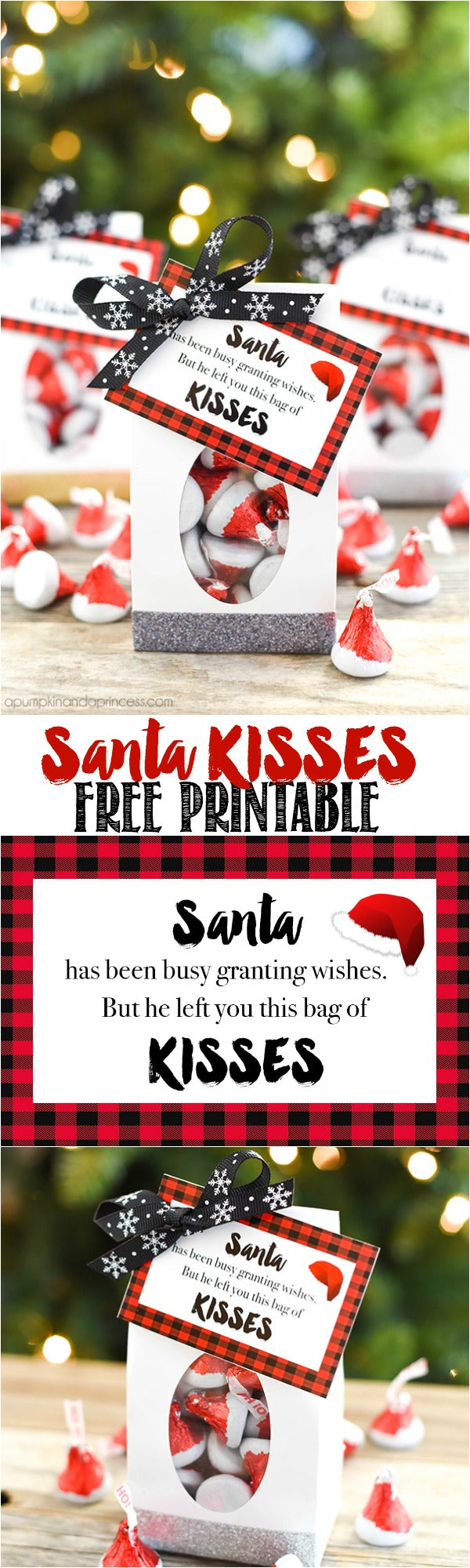 Christmas stocking stuffer ideas with Hershey's kisses