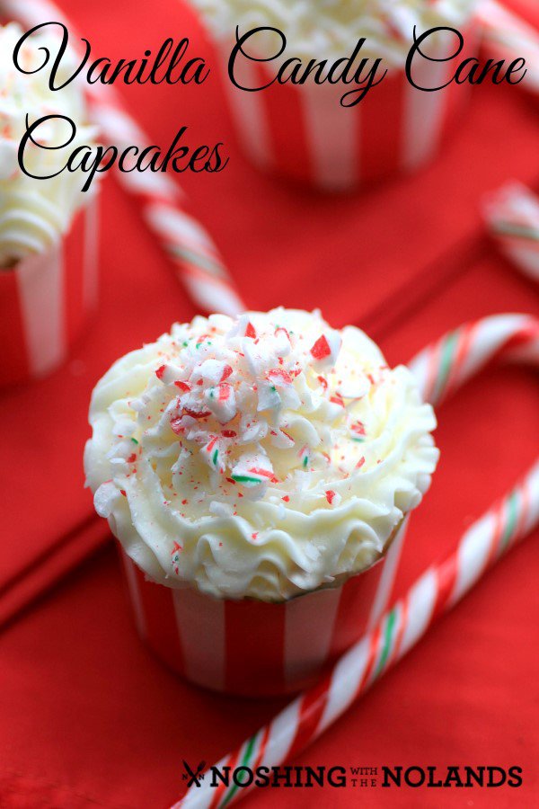 Candy cane cupcakes to use up leftover candy canes after Christmas