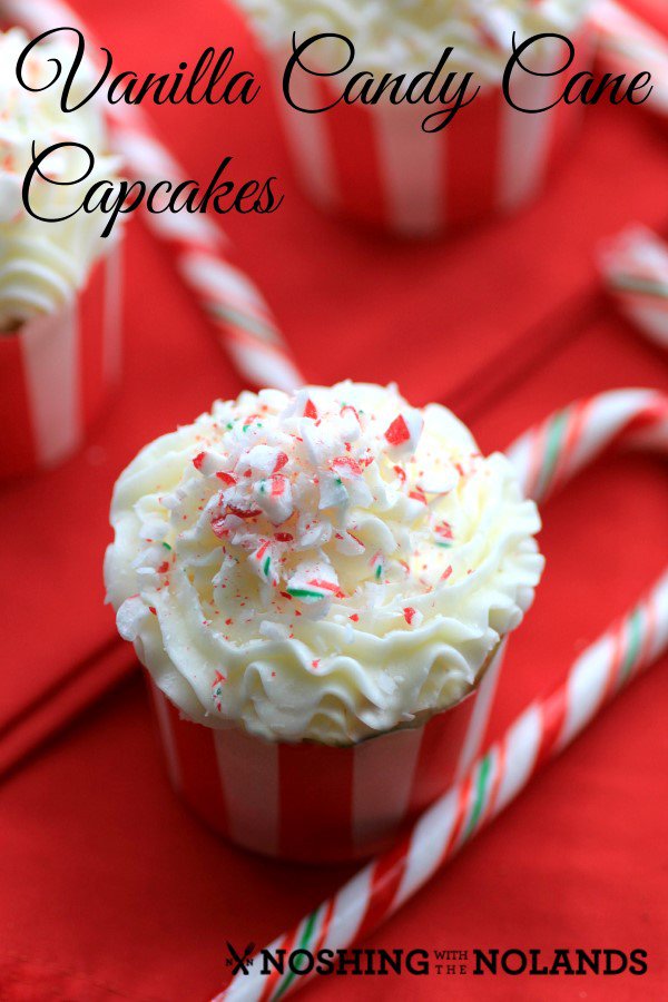 Candy cane cupcakes to use up leftover candy canes after Christmas