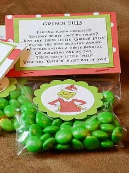The Grinch DIY stocking stuffer candy for Christmas