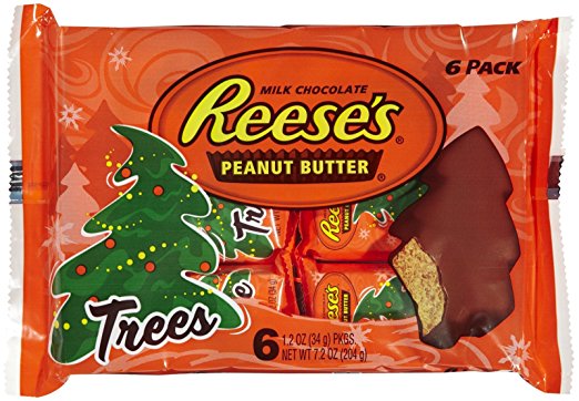 Reese's Pieces peanut butter trees for Christmas low calorie candy
