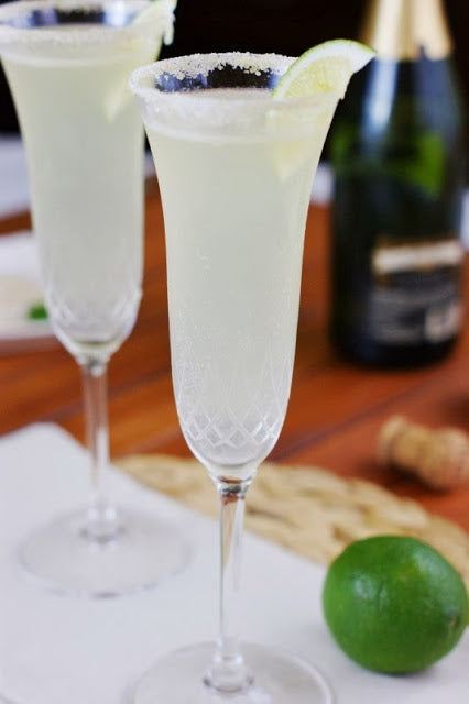 Champagne margarita recipe for New Years eve cocktail parties