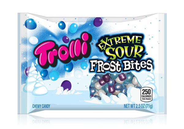Trolli Extreme Sour Frost Bites low calorie Christmas candy