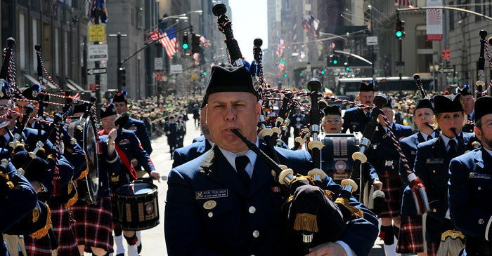 New York St Patrick's Day Parade Bag Pipes