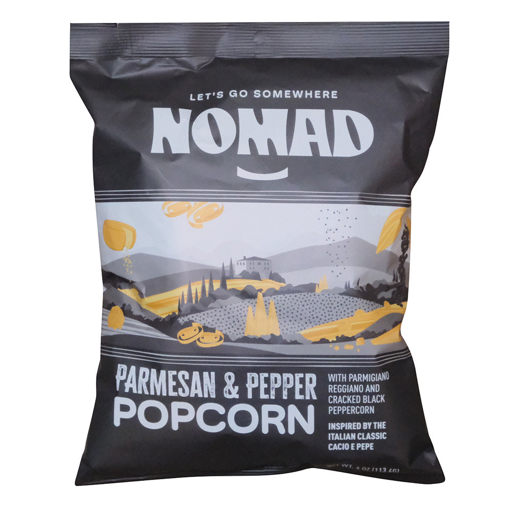 NOMAD PARMESAN &amp; PEPPER POPCORN 4 OZ BAG