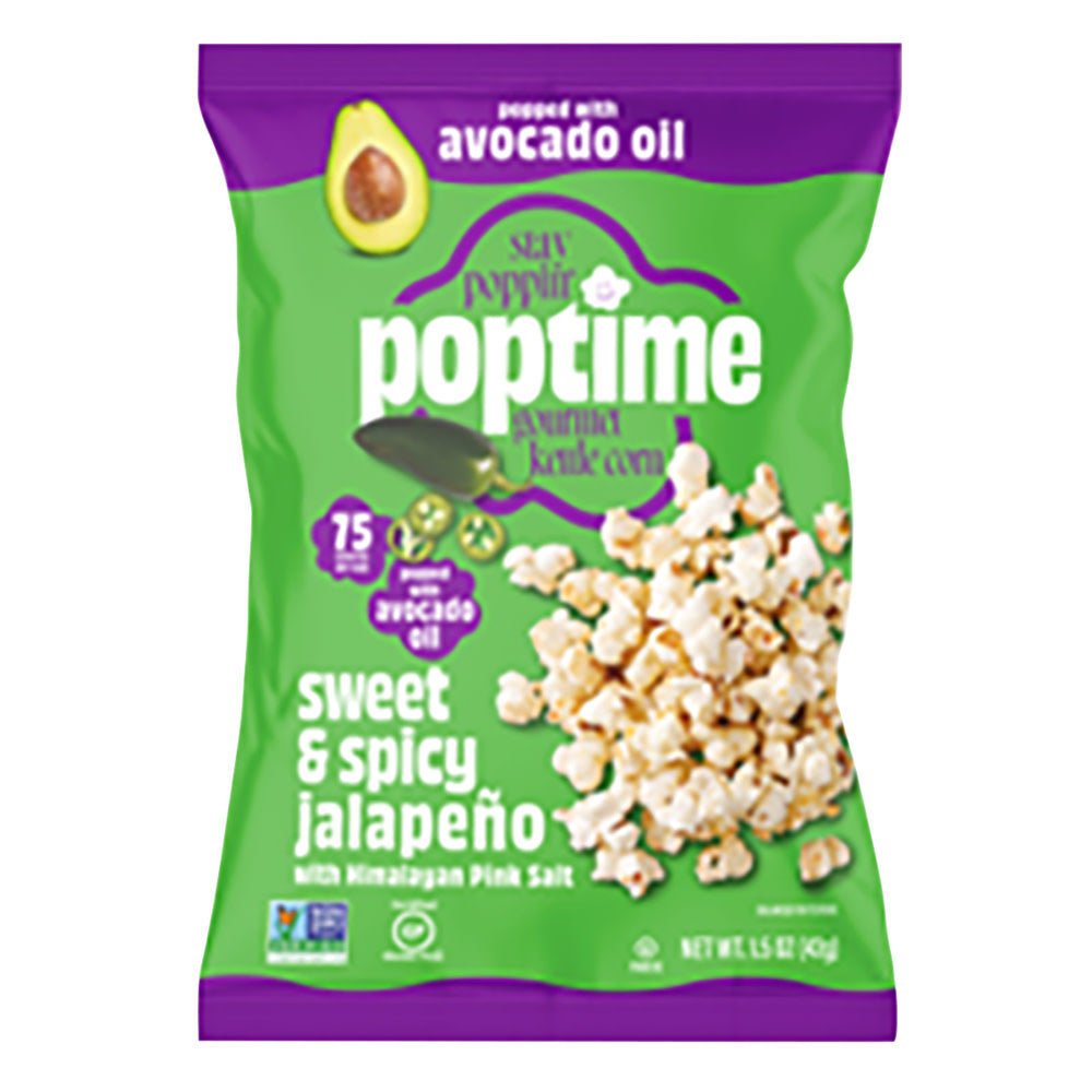 POPTIME KETTLE CORN SWEET &amp; SPICY JALAPENO 7 OZ BAG