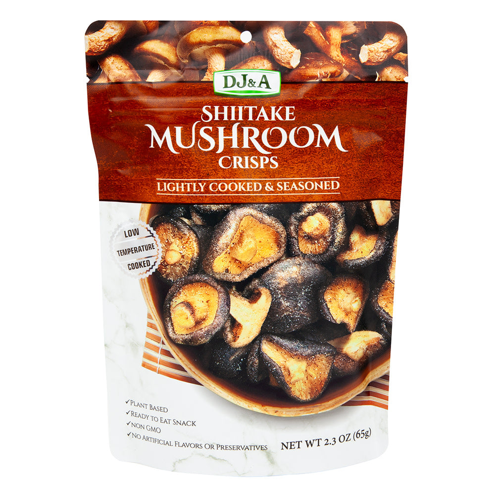 DJ&amp;A SHIITAKE MUSHROOM CRISPS 2.3 OZ POUCH
