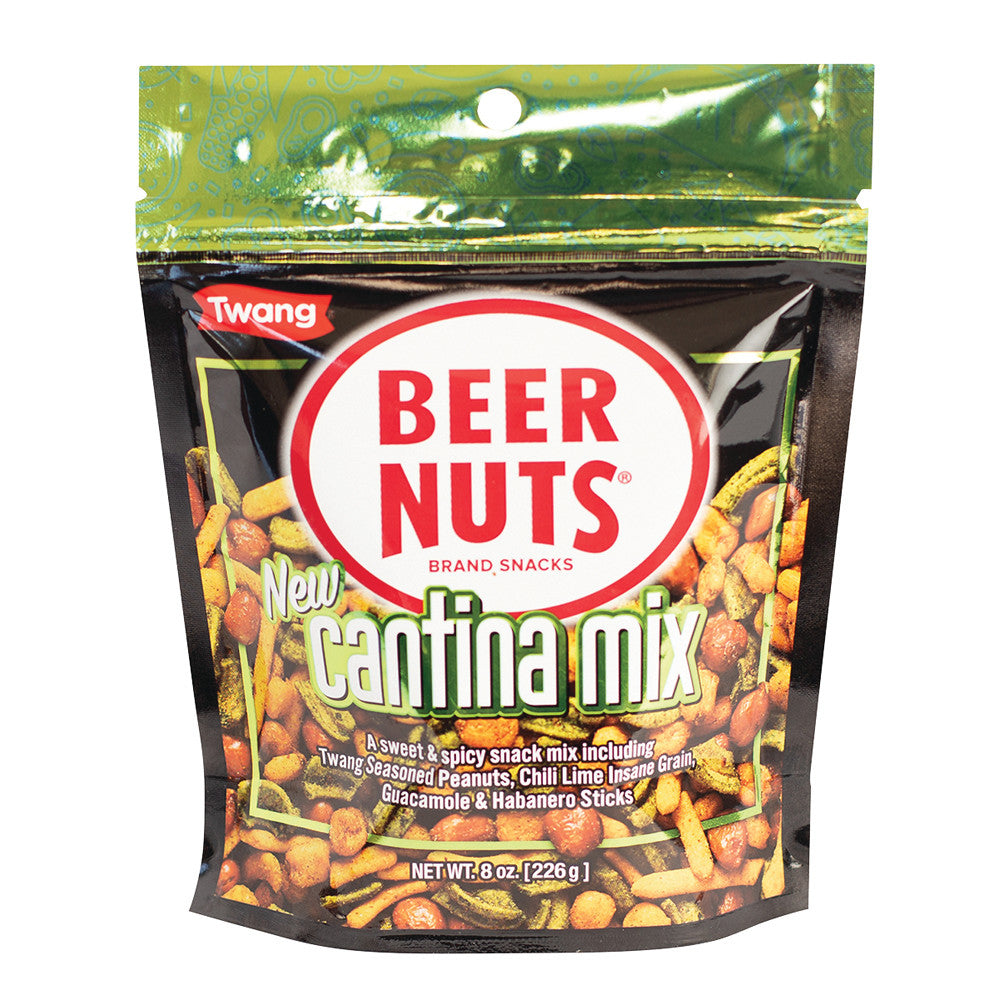 BEER NUTS CANTINA MIX WITH TWANG 8 OZ POUCH