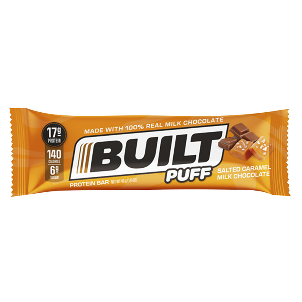 BUILT PUFF SALTED CARAMEL MILK CHOCOLATE PROTEIN BAR 1.41 OZ