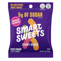 SMARTSWEETS GUMMY WORMS 1.8 OZ PEG BAG