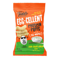 TODD&rsquo;S EGG-CELLENT PROTEIN PUFFS SOUR CREAM &amp; ONION 1.2 OZ