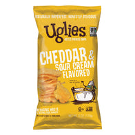 UGLIES CHEDDAR &amp; SOUR CREAM KETTLE POTATO CHIPS 6 OZ BAG