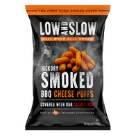 LOW AND SLOW HICKORY SMOKED BBQ CHEESE PUFFS 6 OZ BAG