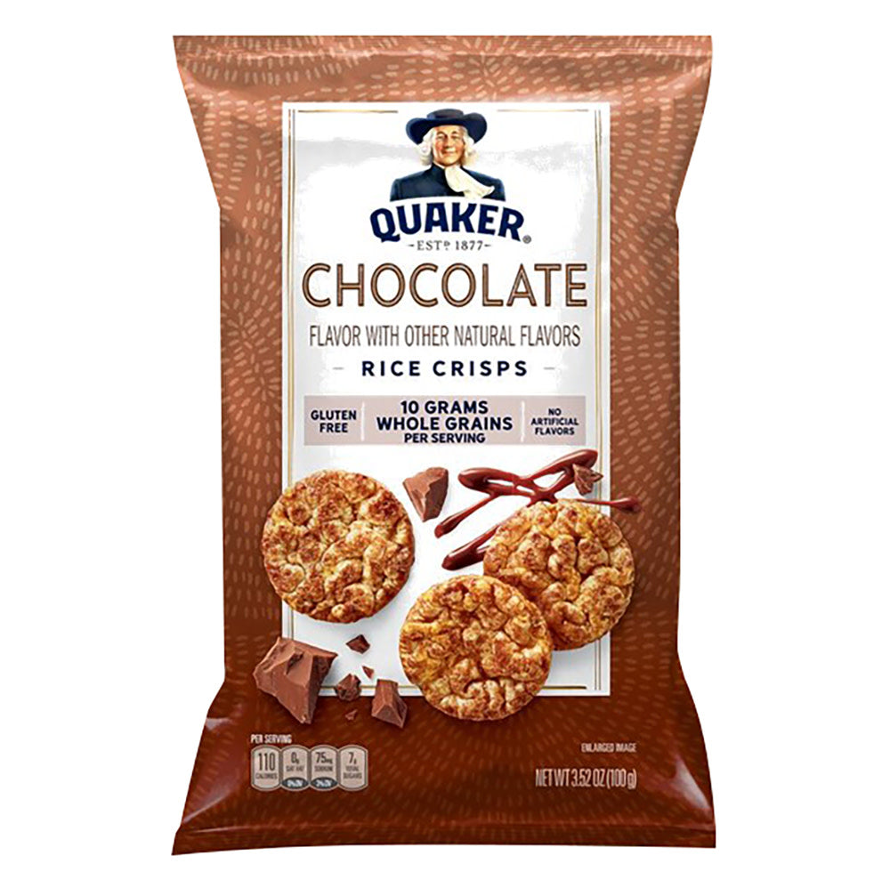 QUAKER CHOCOLATE RICE CRISPS 3.52 OZ BAG