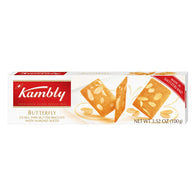 KAMBLY SWISS ORIGINAL BUTTERFLY BISCUITS EXTRA THIN WITH ALMOND SLICES 3.5 OZ BOX