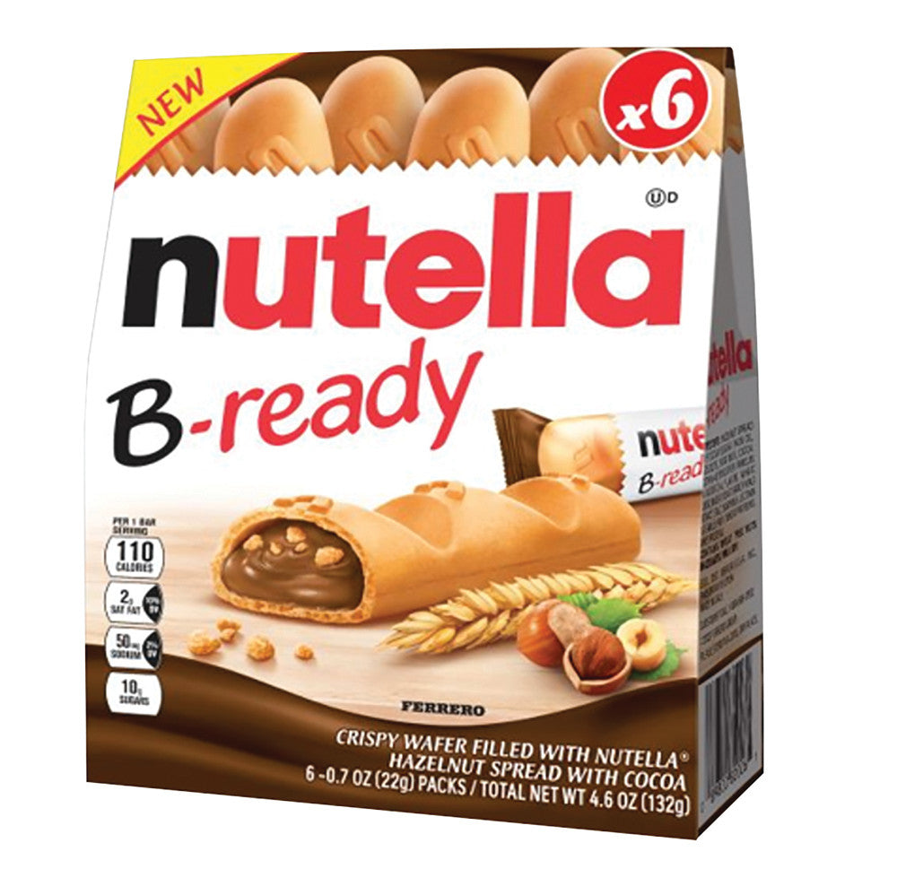 NUTELLA B-READY FILLED WAFERS 4.6 OZ POUCH