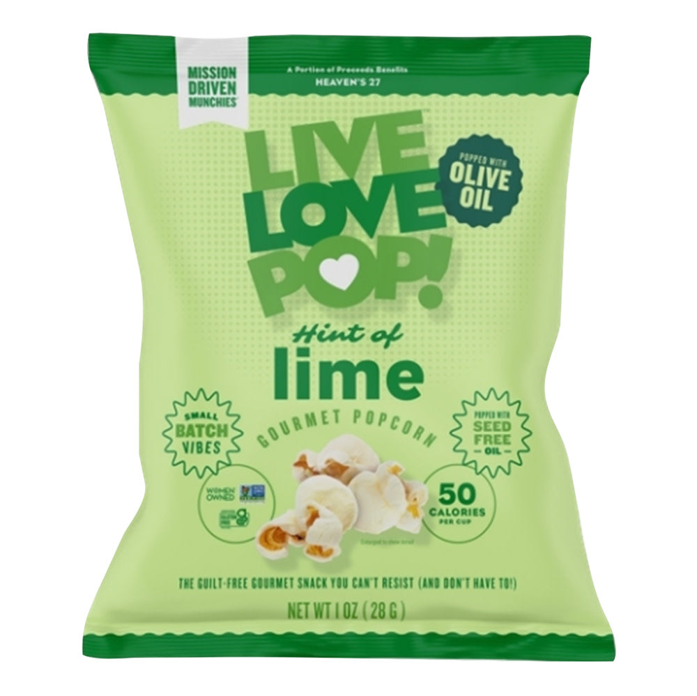 LIVE LOVE POP HINT OF LIME POPCORN 1 OZ