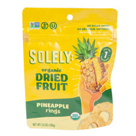 SOLELY ORGANIC PINEAPPLE RINGS 3.5 OZ POUCH