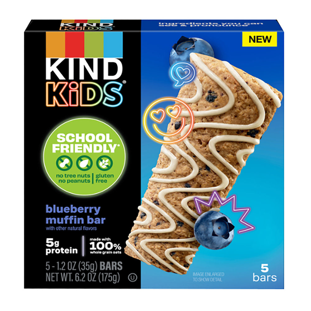 KIND BLUEBERRY MUFFIN OAT KIDS BAR 5 COUNT 1.2 OZ BOX