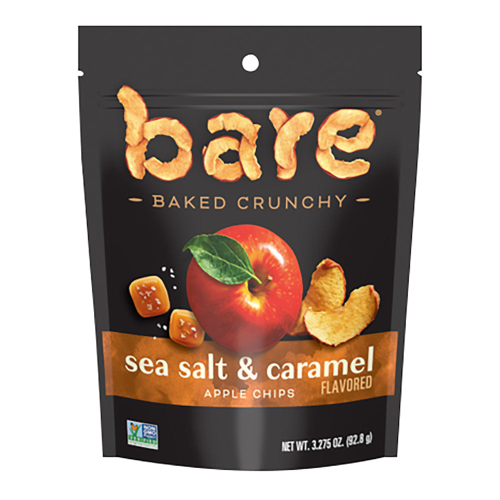 BARE SEA SALT &amp; CARAMEL APPLE CHIPS 3.275 OZ POUCH