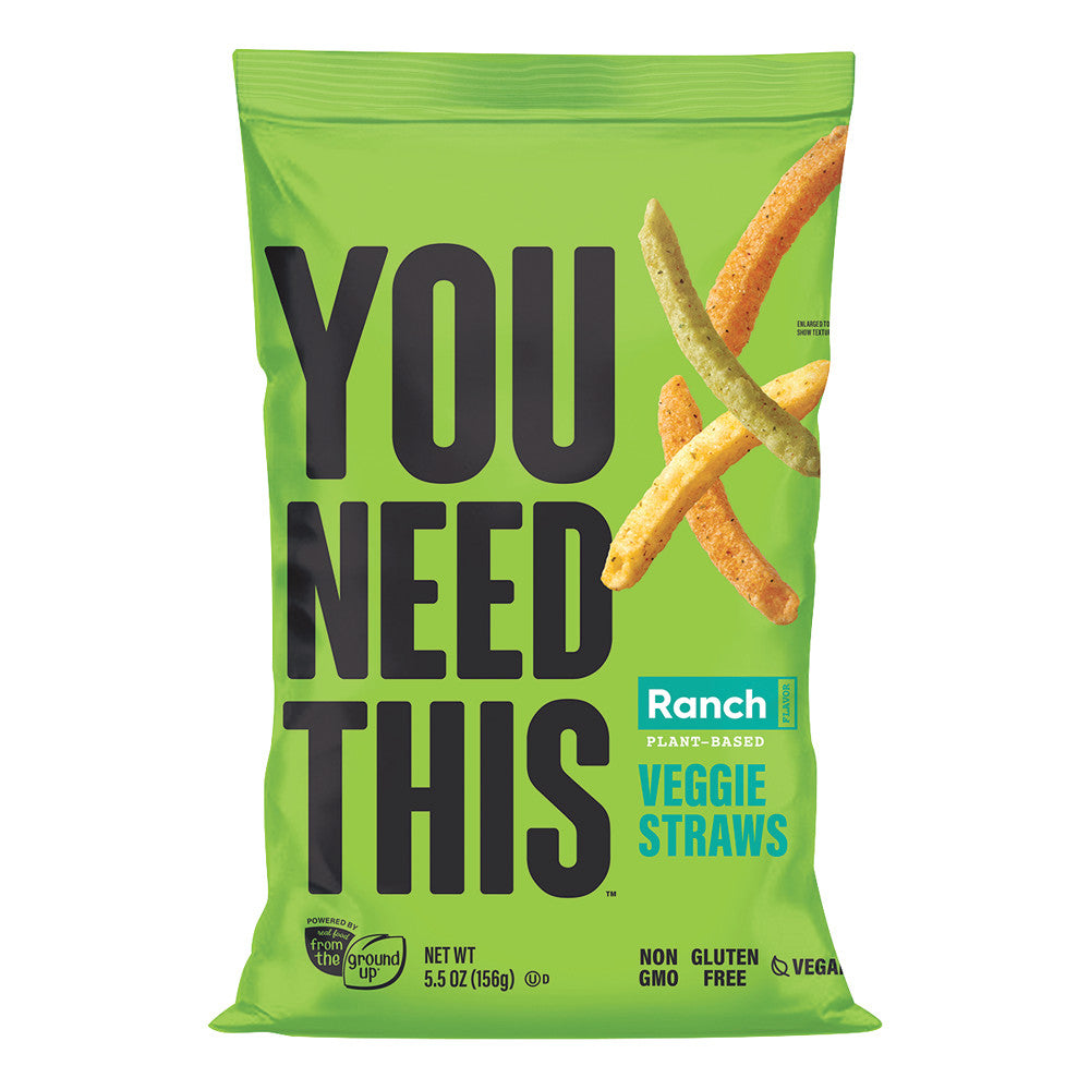 FROM THE GROUND UP YOU NEED THIS RANCH VEGGIE STRAWS 5.5 OZ BAG