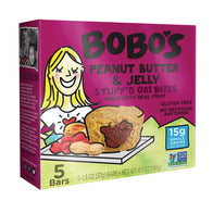 BOBO'S PEANUT BUTTER &amp; JELLY STUFF'D OAT BITES 6.5 OZ BOX