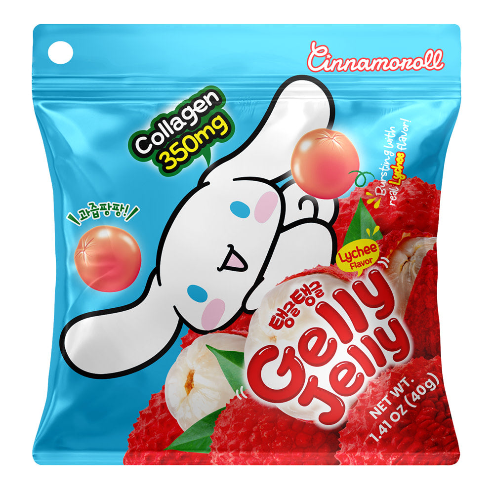 GELLY JELLY CINNAMONROLL LYCHEE 1.41 OZ PEG BAG