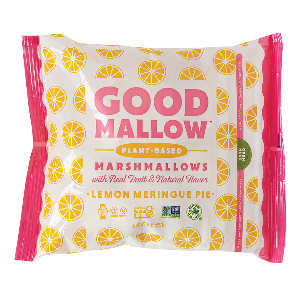GOOD MALLOW LEMON MERINGUE PIE PLANT-BASED MARSHMALLOWS 8 OZ BAG