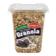 Sunbest Dark Chocolate Almond Coconut All Natural Granola Tubs - 12ct