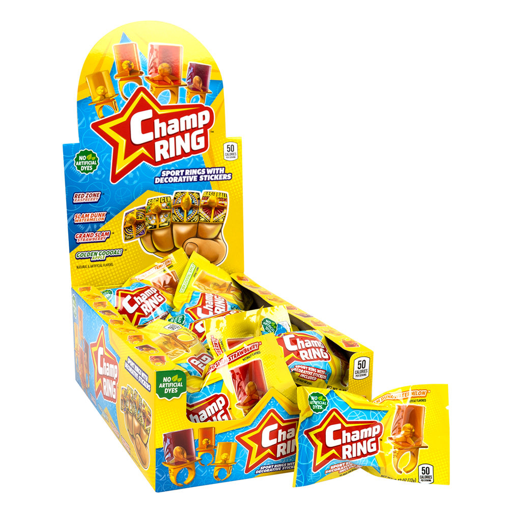 CHAMP RING LOLLIPOP ASSORTED 2.52 OZ