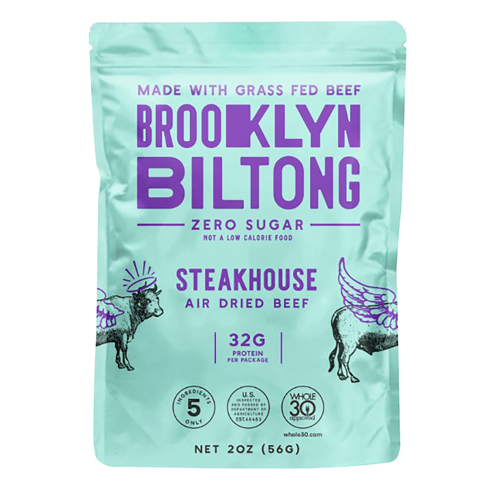 BROOKLYN BILTONG STEAKHOUSE AIR-DRIED BEEF 2 OZ POUCH