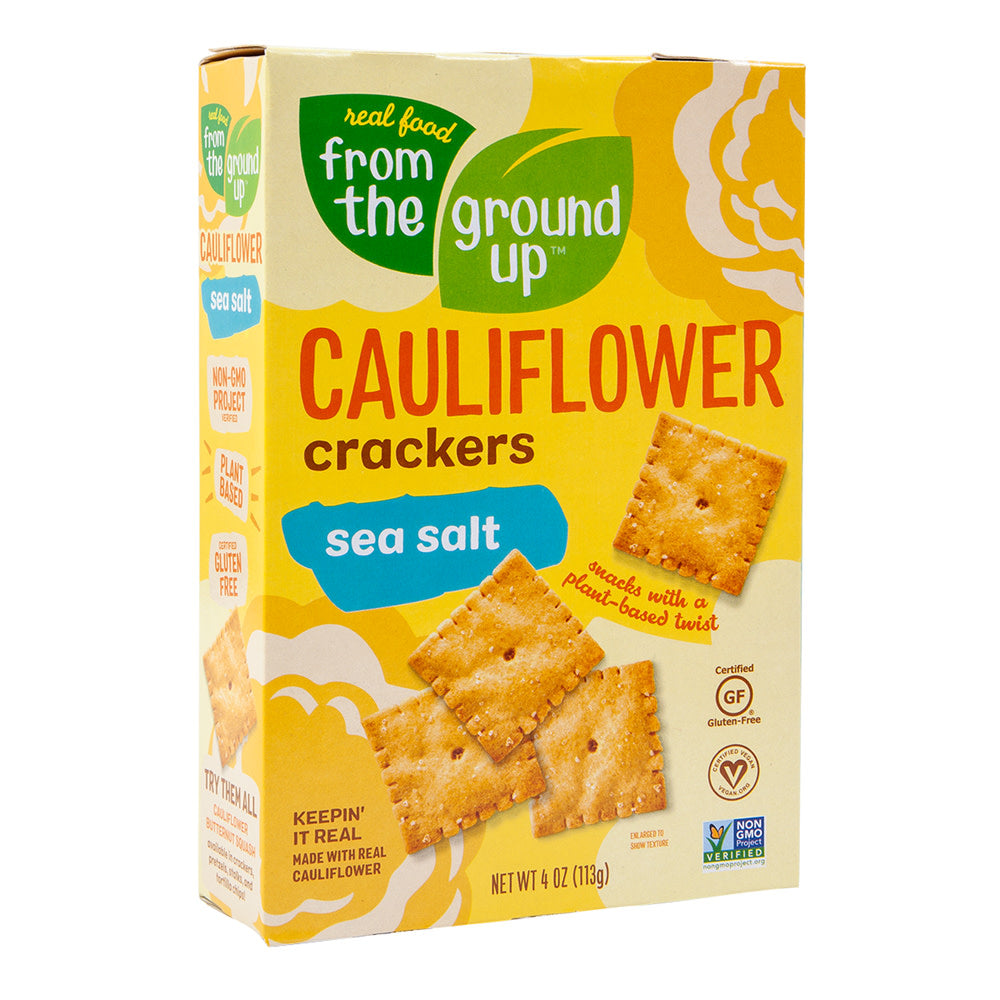 FROM THE GROUND UP CAULIFLOWER SEA SALT CRACKERS 4 OZ BOX