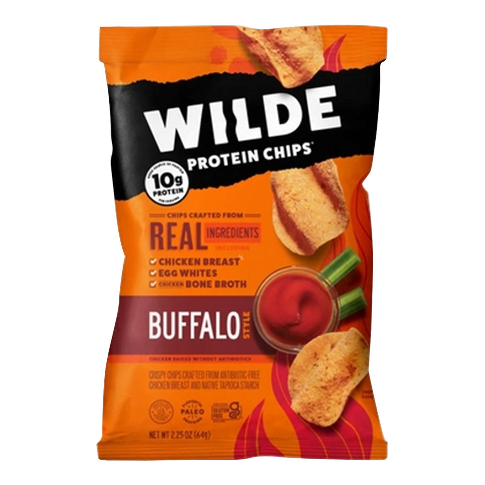 WILDE BUFFALO PROTEIN CHICKEN CHIPS 2.25 OZ BAG