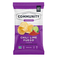 COMMUNITY SNACKS CHILI LIME FUEGO CHIPS 5 OZ BAG