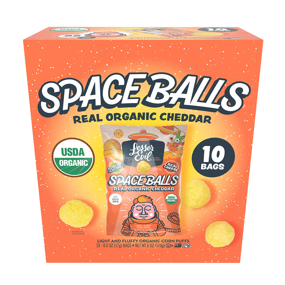 LESSER EVIL - SPACE BALLS RE CHE MUL - (10CT)6OZ - PK6